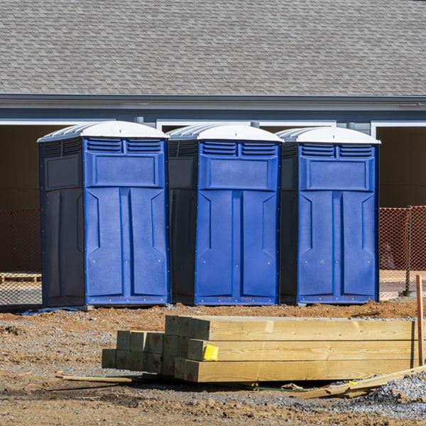 what is the expected delivery and pickup timeframe for the portable restrooms in Meridian